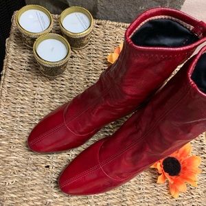 Casadei Red Heels Boots